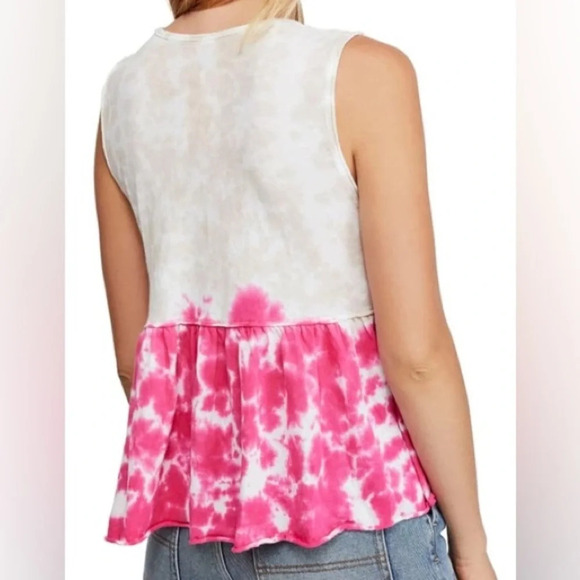 Free People tie dye anytime tank in hot hibiscus combo - Picture 2 of 8